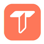 TalkCampus logo with capitial t in pink box