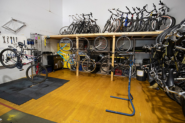 The UWF Bike Shop Interior