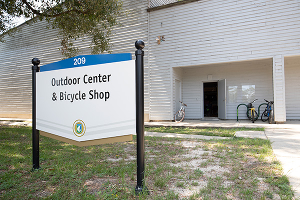 The building of the UWF Bike Shop