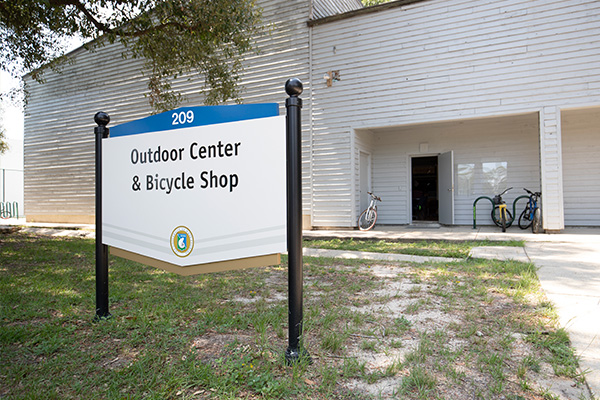 Front of the UWF Bike Shop.