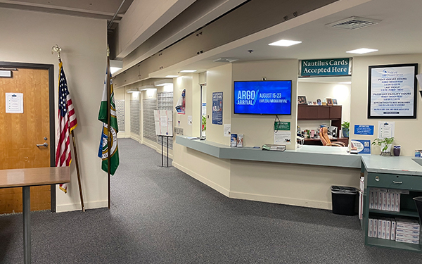 UWF Pensacola campus U.S. Post Office in Building 22.