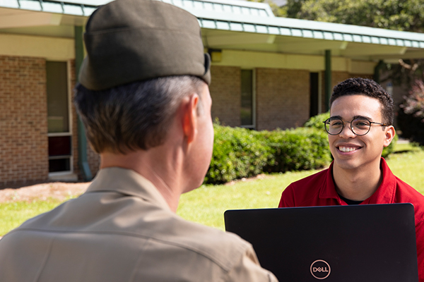 Veteran and MVRC staff member